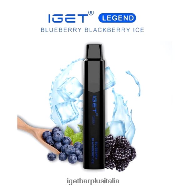 IGET Vape Online | leggenda iget - 4000 sbuffi ghiaccio alla mora e mirtillo