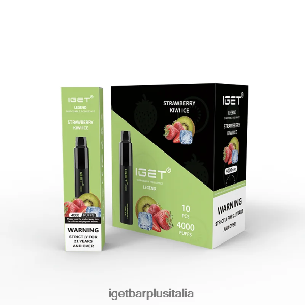 IGET Vapes Italy | iget legend 4000 sbuffi ghiaccio alla fragola e kiwi