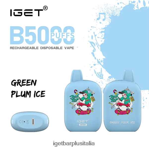 IGET Bar Italia | iget b5000 ghiaccio verde prugna