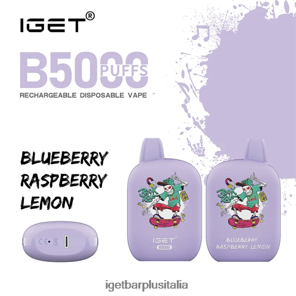 IGET Bar Italy | iget b5000 mirtillo lampone limone