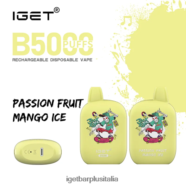 IGET Italia | iget b5000 ghiaccio al mango al frutto della passione
