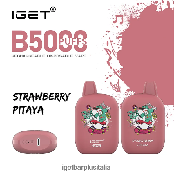 IGET Vape Italia | iget b5000 pitaya alla fragola