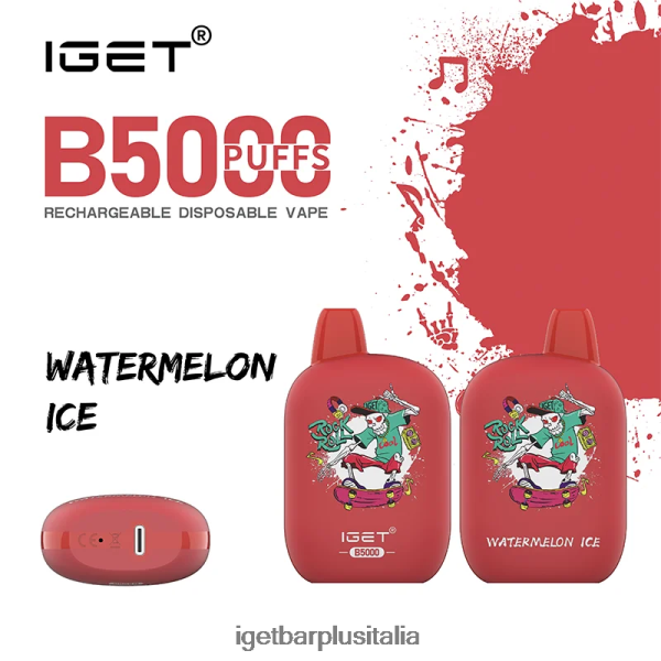 IGET Vapes Italy | iget b5000 ghiaccio di anguria
