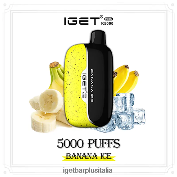 IGET Bar Italia | iget moon 5000 sbuffi ghiaccio alla banana