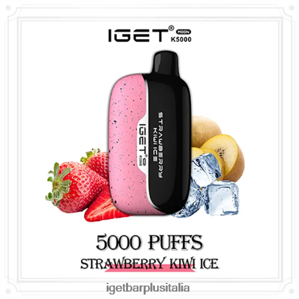 IGET Bar Italy | iget moon 5000 sbuffi ghiaccio alla fragola e kiwi
