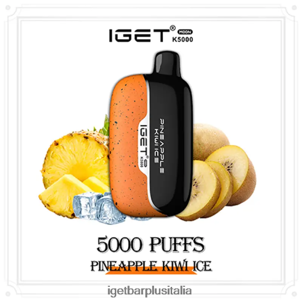 IGET E Cigarette | iget moon 5000 sbuffi ghiacciolo di kiwi e ananas
