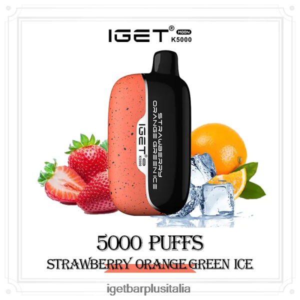IGET Italia | iget moon 5000 sbuffi ghiaccio verde fragola arancione