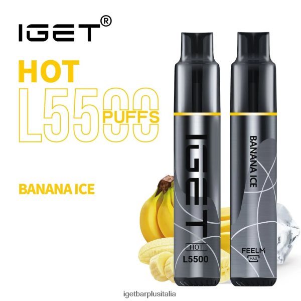 IGET Vape Italia | mi surriscaldo - 5500 sbuffi ghiaccio alla banana