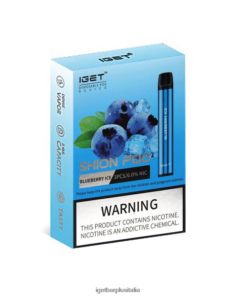 IGET E Cigarette | 3 x oggetti ghiaccio al mirtillo