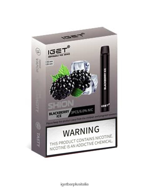 IGET Vape Italia | 3 x oggetti ghiaccio alla mora