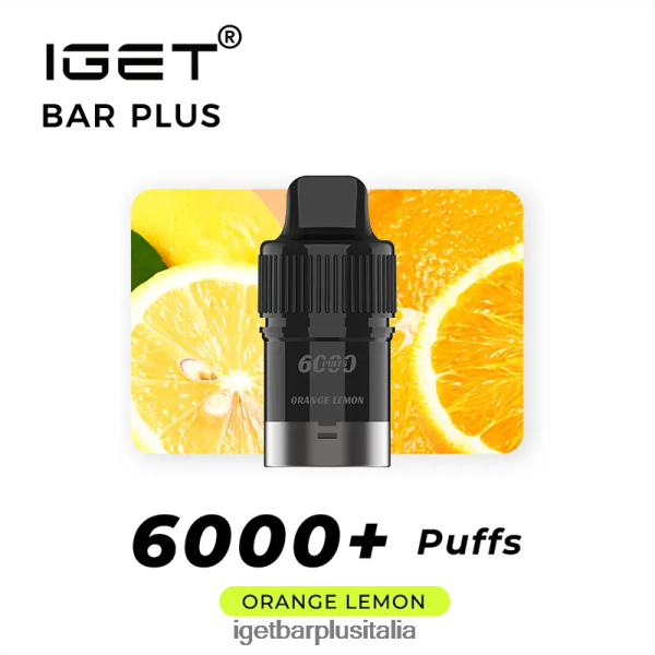 IGET Bar Italia | iget bar plus cialda 6000 puff limone arancia