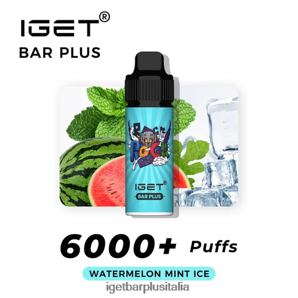 IGET Bar Italy | barra iget più 6000 sbuffi ghiaccio alla menta e anguria