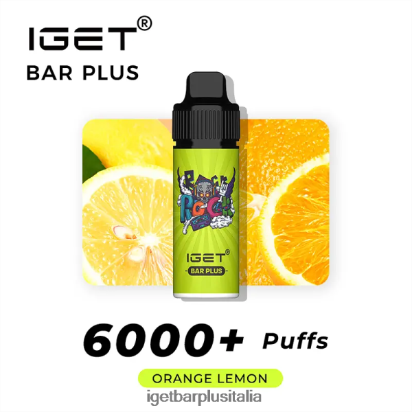 IGET Bar Italy | barra iget più 6000 sbuffi limone arancia