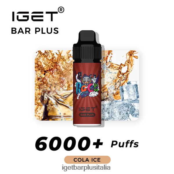 IGET Italia | barra iget più 6000 sbuffi ghiaccio alla cola