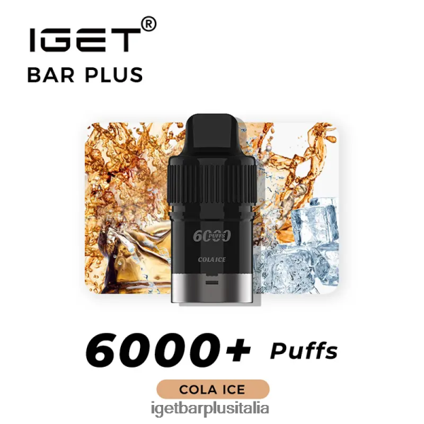 IGET Vape Italia | iget bar plus cialda 6000 puff ghiaccio alla cola