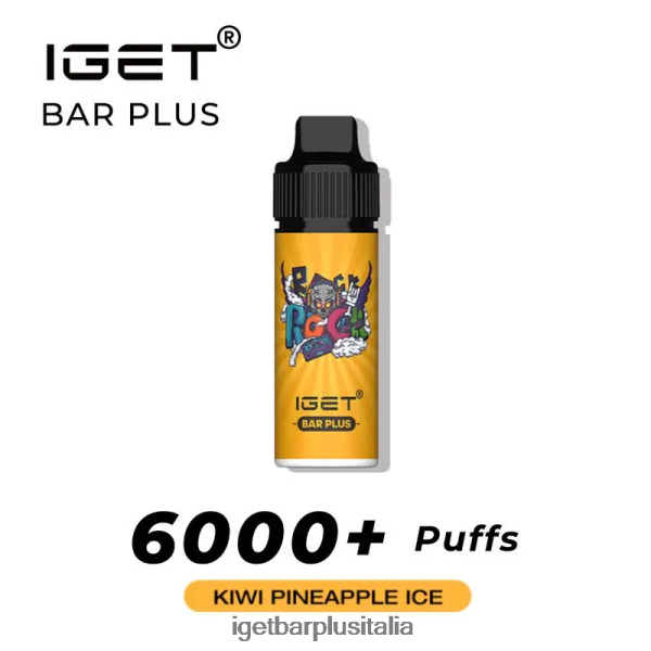 IGET Vape Italy | iget bar plus - 6000 boccate kiwi ananas
